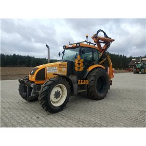 Deutz Renault Ergos 456 tractor with Minautor 5700 PL flail mower